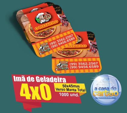 Imã de Geladeira 50x40 - Manta Total - Corte Reto